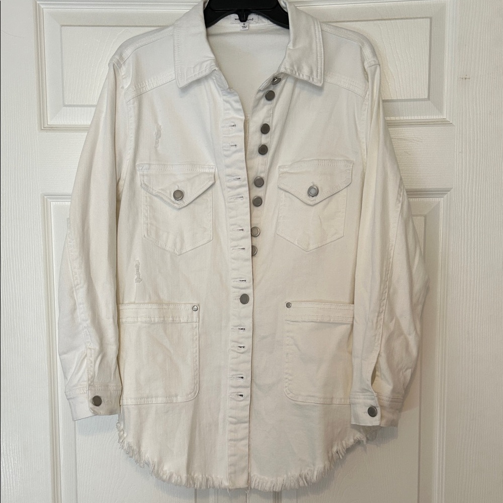 Westbound White Button-Up Jacket